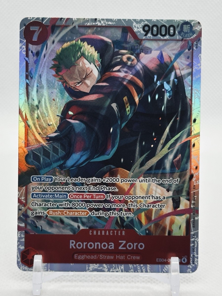 One Piece TCG - Roronoa Zoro SR EB04-007, OP15-EB04 Set, ENG | eBay