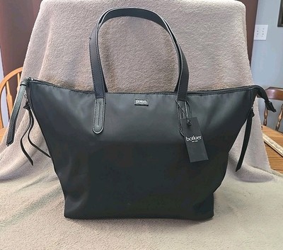 Botkier New York NWT Black Tote Travel Bag Double Handle Resort Cruise Vacation 