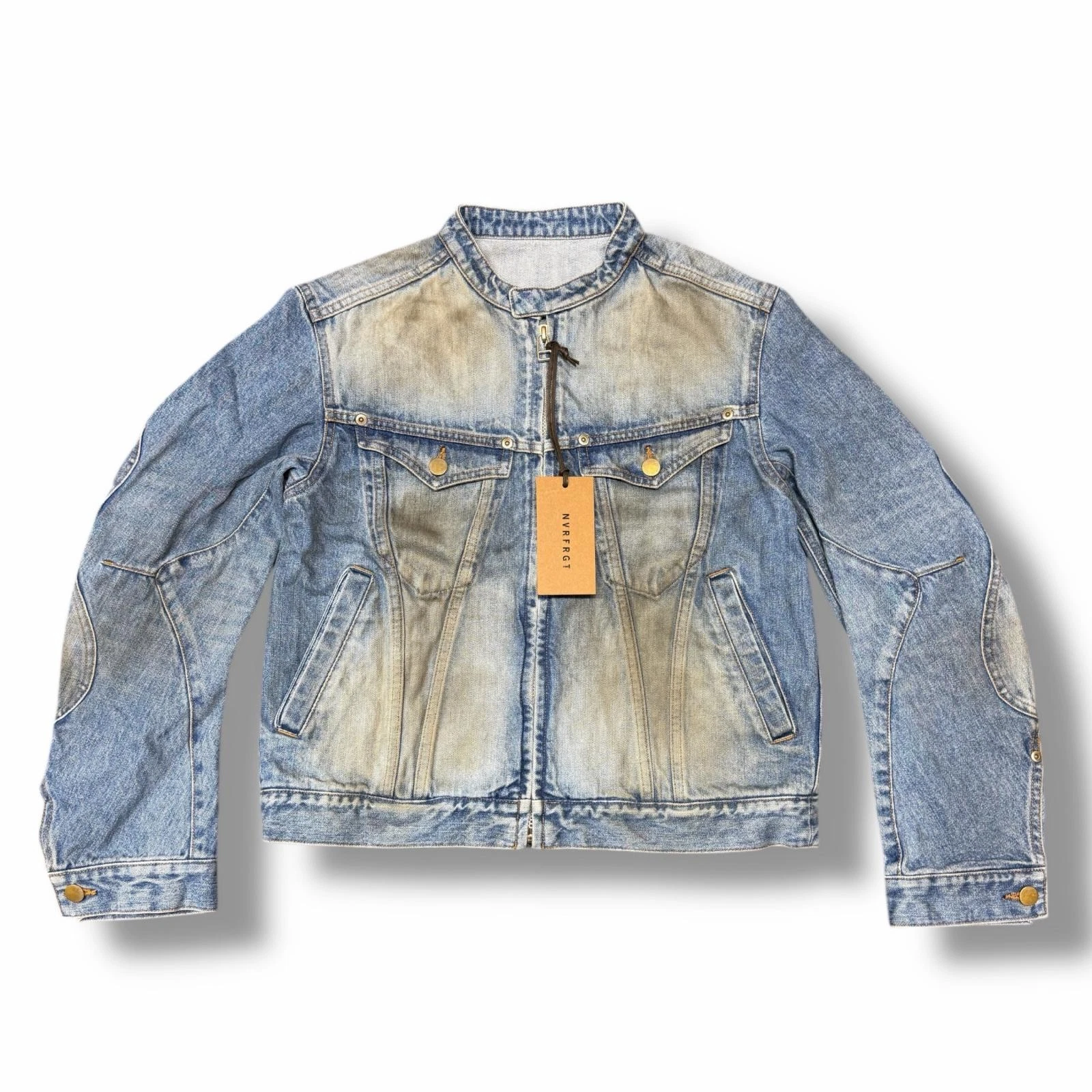 Unused NVRFRGT 25SS DENIM MOTORCYCLE JACKET F51J01A INDIGO 1 （12625M）