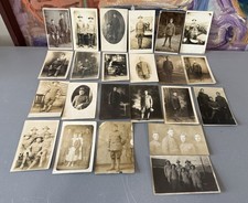 Lot 23 Vintage WW1 US Army Soldier RPPC Real Photo Postcards Must See