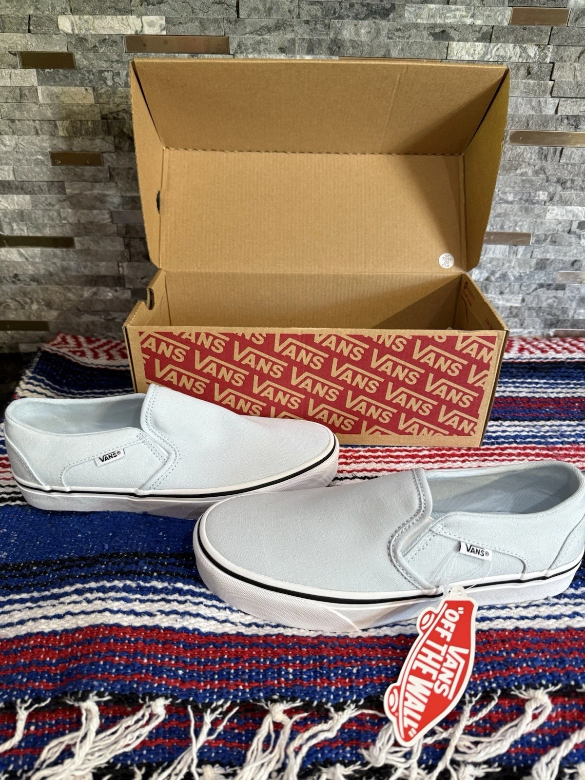 VANS Van’s Ballad donna tela blu taglia 8M nuovo con scatola