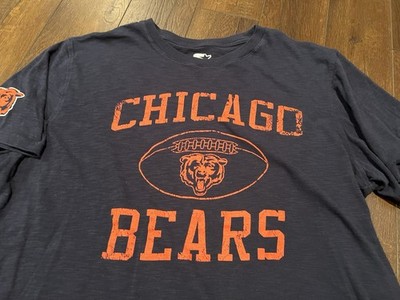 STARTER NFL Chicago Bears Graphic T-Shirt Mens Size XL Navy Blue