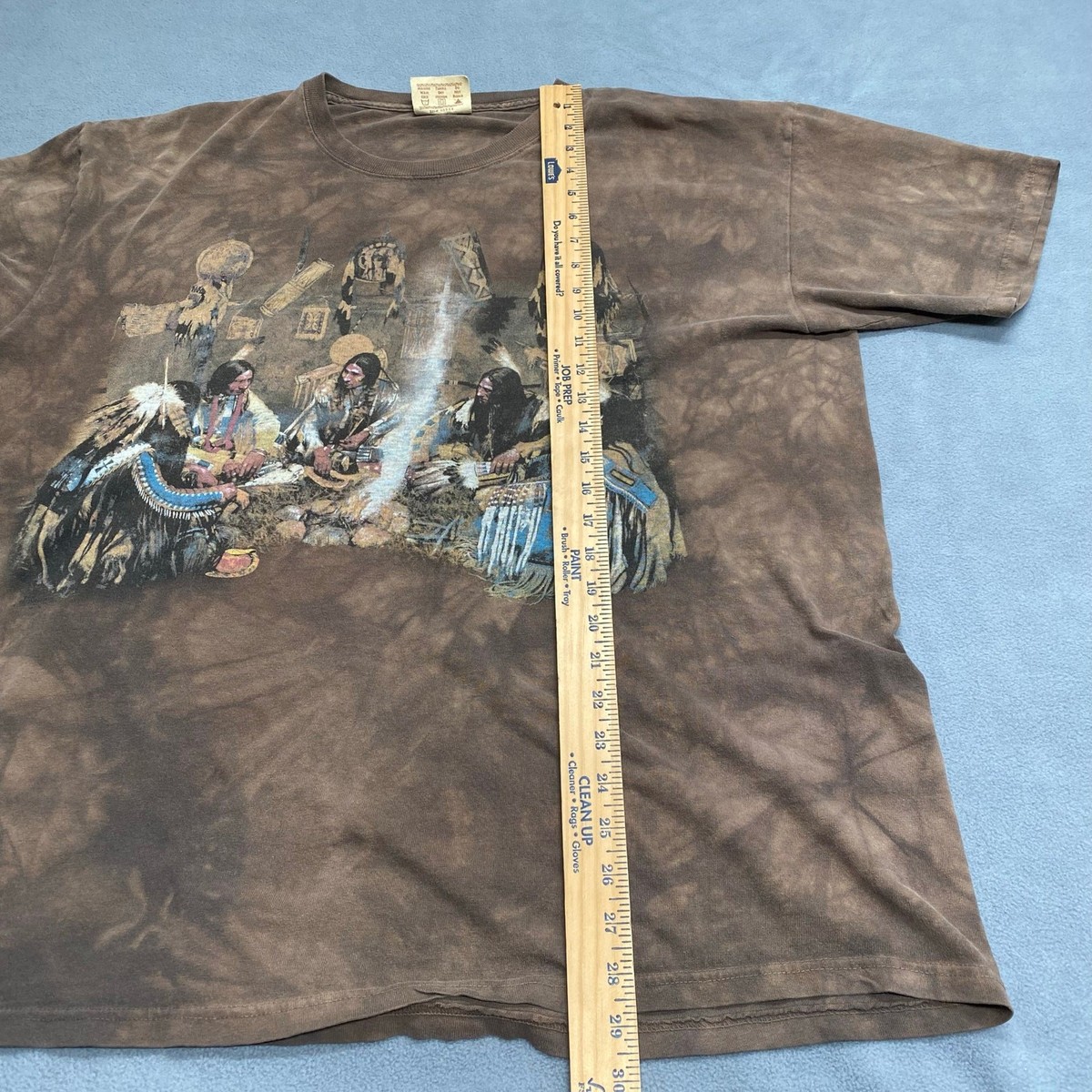 Vintage 90s The Mountain Native American Tie Dye T Shirt Mens XL 