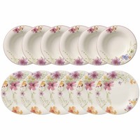 Villeroy & Boch Mariefleur Basic Tafel-Set 12-Teilig Speiseteller Suppenteller