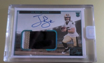 2021 Panini One - Rookie Patch Autograph Ian Book #23 Blue /99 (AU, MEM, RC)