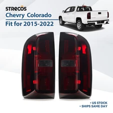 For 2015-2022 Chevry Colorado Red Smoked Conversion Tail Light Left +Right Pair