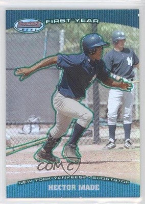 2004 Bowmans Best Green /100 officiel Hector Made #BB-HM Rookie RC