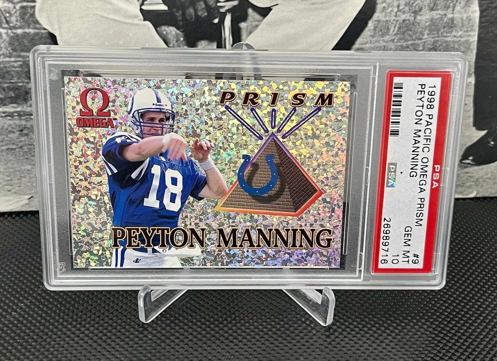 Peyton Manning Pacific Omega Prism #9 Base
