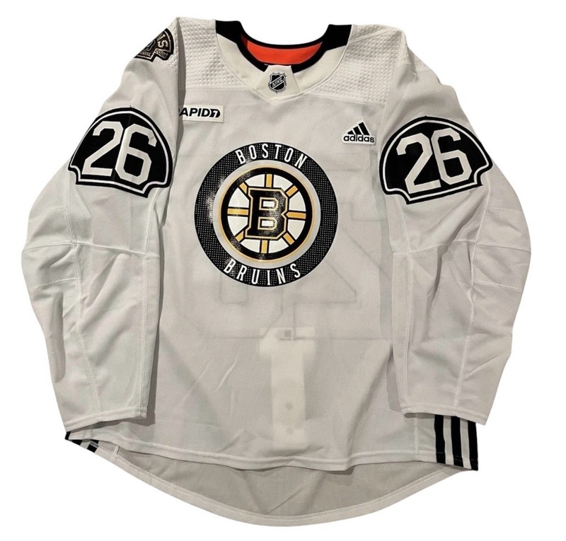 Boston Bruins Marc McLaughlin Game-Used Centennial Practice Jersey 