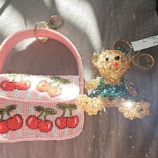 Beaded Keychain Bag Charm Bundle