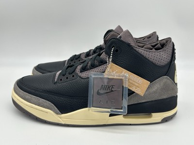 Air Jordan 3 x A Ma Maniere Women's Size 12 Men's 10.5 Black Shoes