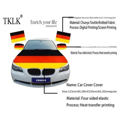 Deutschland Auto Motorhauben Flagge Spiegel Cover WM EM Deko Set