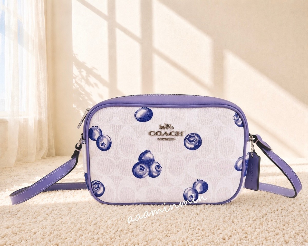NWT Coach Mini Jamie Camera Bag With Blueberry Print CR176 | eBay