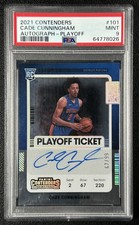 CADE CUNNINGHAM PSA 9 2021-22 CONTENDERS 101 ROOKIE PLAYOFF TICKET RC AUTO 67/99