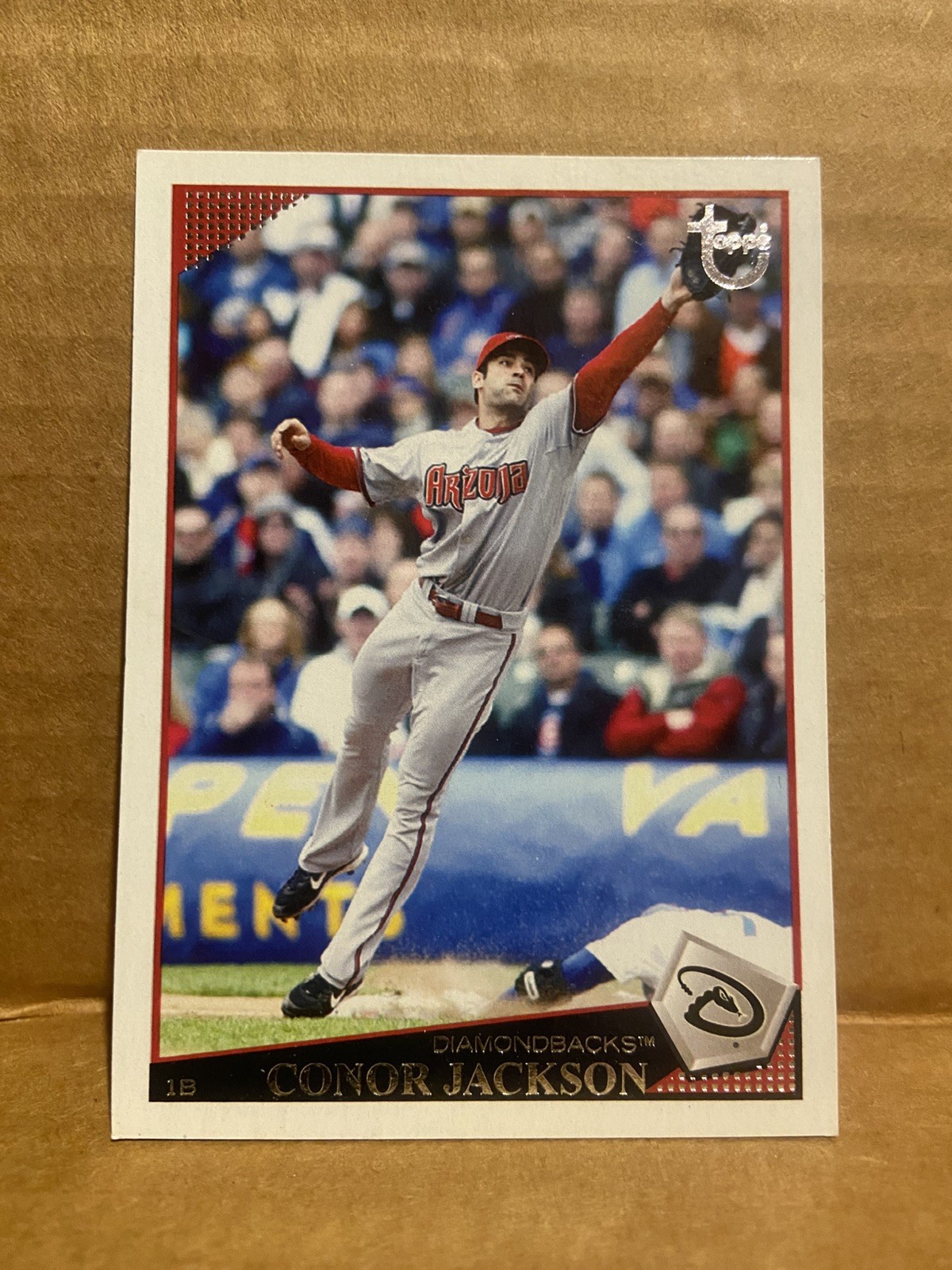 2009 Topps #198 Conor Jackson Retro Gray Back Card Arizona Diamondbacks