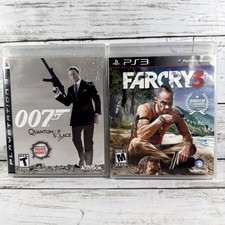 007 Quantum of Solace Far Cry 3 PS3 Video Game Bundle Shooter Action Adventure