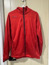 Bauer Team Full Zip Red Fleece Hoodie Men's Medium