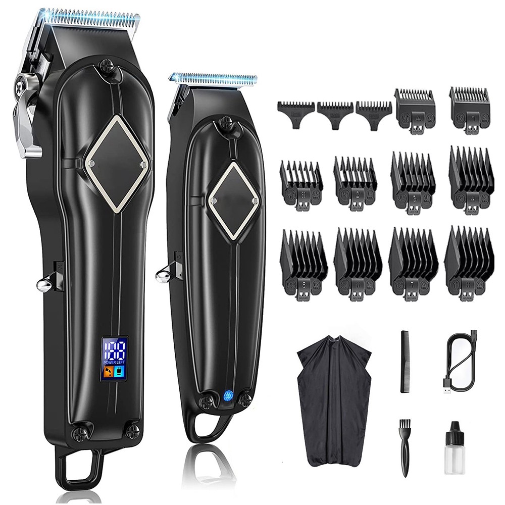 Cordless Hair Cutting Kit Hair Clippers for Men Professional Barber Hair Trimmer
