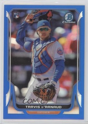 2014 Bowman Chrome Blue Refractor 17/250 Travis d'Arnaud #9 Rookie RC 0re5