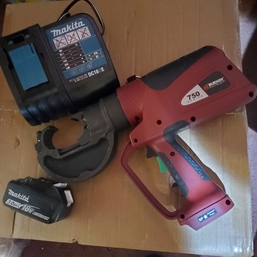 Burndy Patriot 750 Series 18V Hydraulic Crimper Tool Kit.