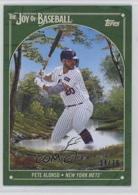 2023 X Bob Ross The Joy of Baseball Sap Green Canvas 34/75 Pete Alonso #50 1mc9