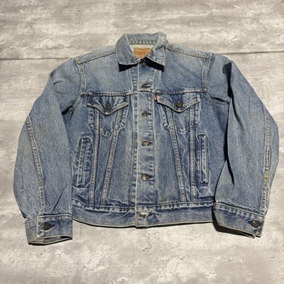Vintage Levi's Trucker Jacket Men's Large Blue Denim Trucker 70506 Punk Grunge