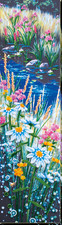 Bead Embroidery Kit "Chamomile etude-2" Stitching Handmade Beadwork