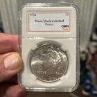 1924 P Peace Dollar UNCIRCULATED $1 Coin