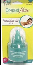 The First Years Breastflow Slow Flow Silicone Anti-Colic Nipples 0m Y1134 3pk