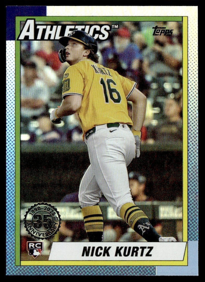 2025 Topps update ニック・カーツ　Nick z 2025 Topps Update 35th Anniversary Foil Nick Kurtz RC #U90-17 | eBay