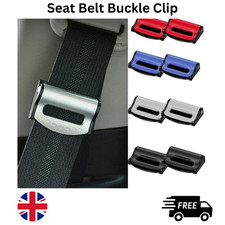 2PCS Car Safety Seat Belt Buckle Clip Seatbelt Stopper Adjuster Clip Seat UK