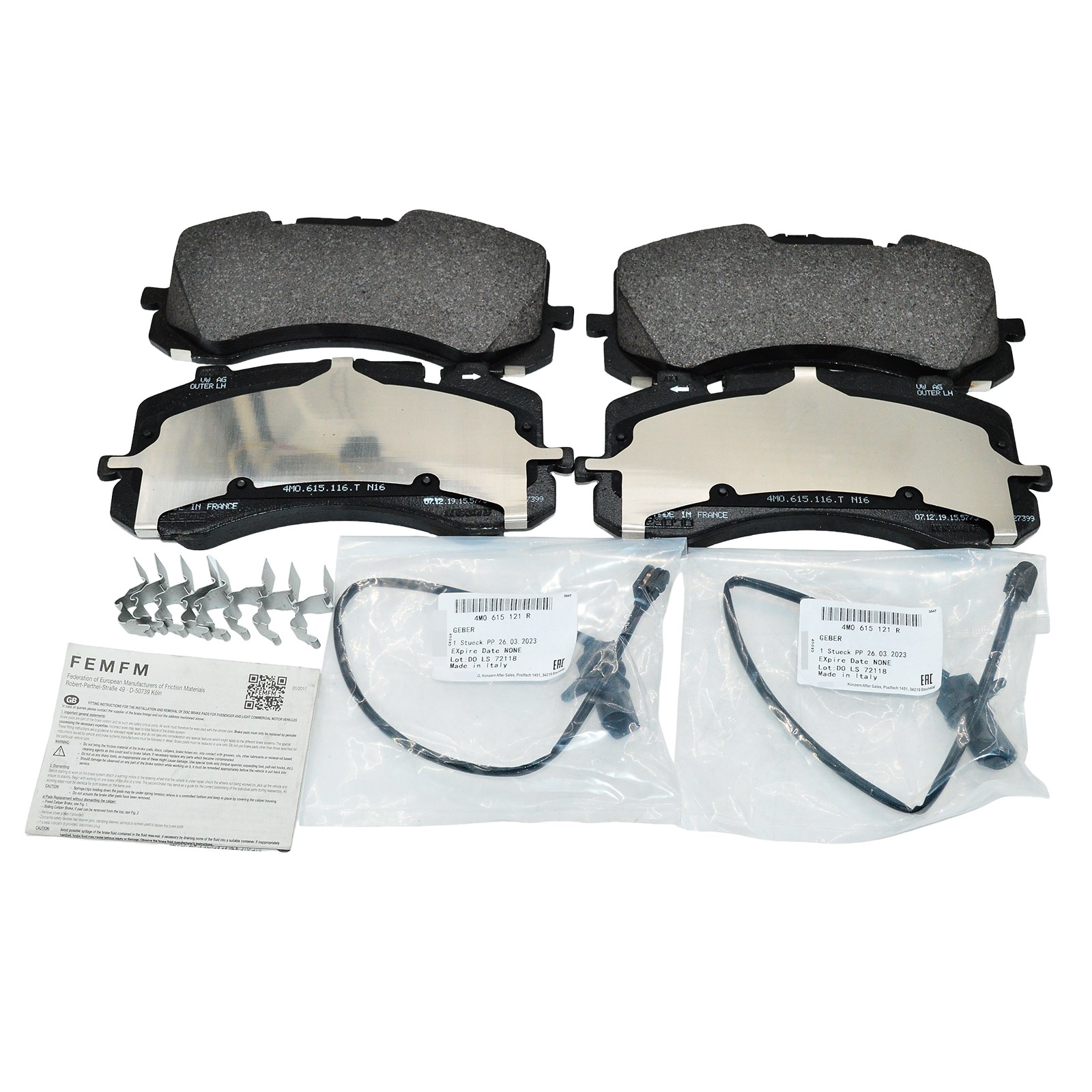 NEW for 2017-2023 Bentley Bentayga 6.0L NEW Front Brake Pads USA OEM