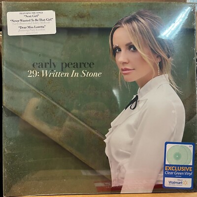 29: Written In Stone by Carly Pearce (Record, Green, 2022) Sealed Shelf wear *