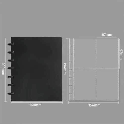 Kpop Loose-leaf Binder 3in Photocard Album 20 Pages Stickers Cards Collect Book - Picture 11 of 15