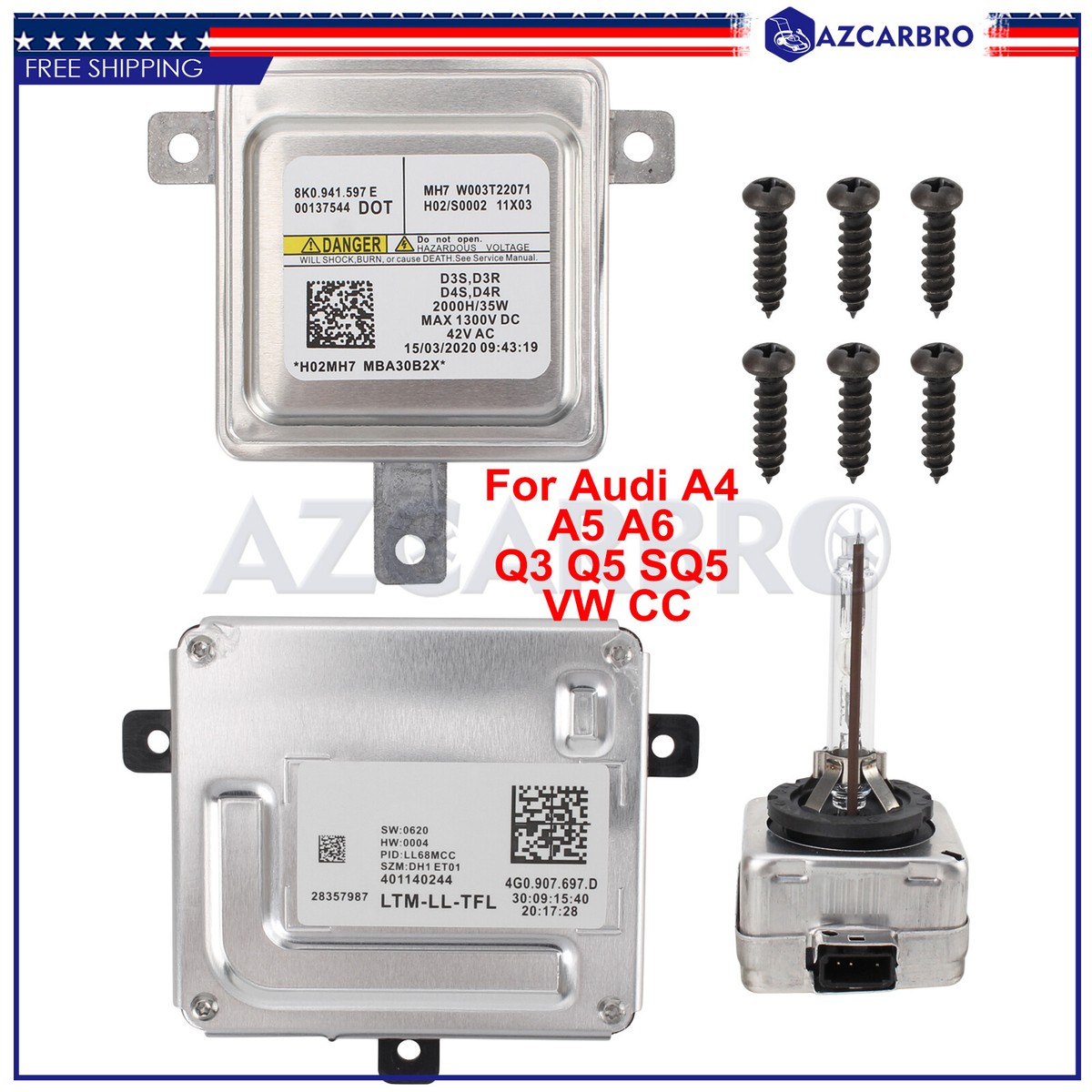 Headlight Ballast Control Module for Audi A6 2011 - 2017 4G0907697D Headlight Ballast Control Module for Audi A6 2011 - 2017 4G0907697D