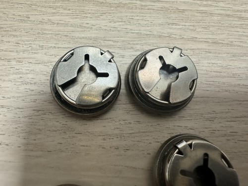6 Büffel Nickel Knopfabdeckungen - Bild 7 von 9