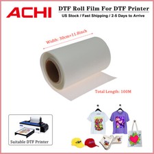 30cm 100M DTF Roll Transfer Film PreTreat Heat Transfer Paper For A3 DTF Printer