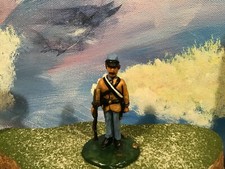 Mill's Men Confederate Infantry painted metal 54 mm toy soldier 1