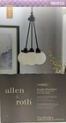 Allen and Roth Webner 3-Light Bronze Modern/Contemporary Chandelier CH17-3BZ