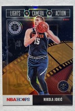 Nikola Jokic 2019 Hoops Premium Stock Lights Camera Action Orange #28