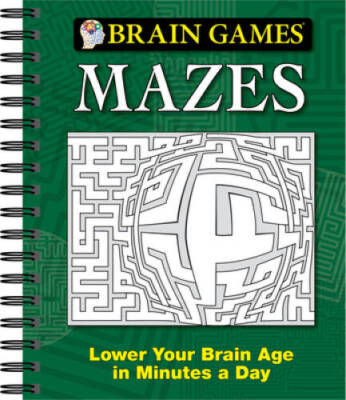 Brain Games Mazes - Spiral-bound - VERY GOOD