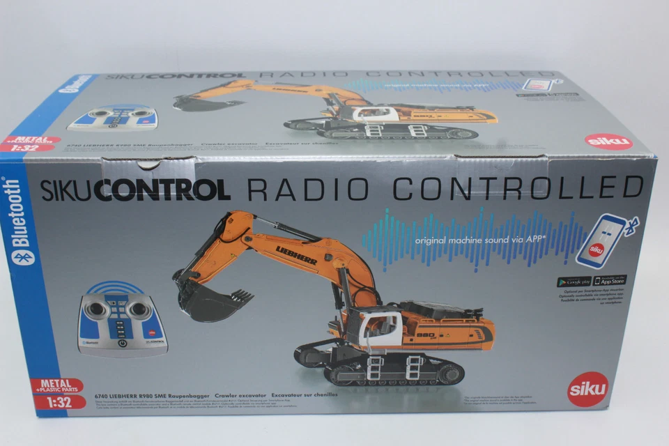 Siku 6740 Liebherr R980 SME Raupenbagger + Bluetooth App + Steuerung 1:32 NEU - Bild 3 von 4