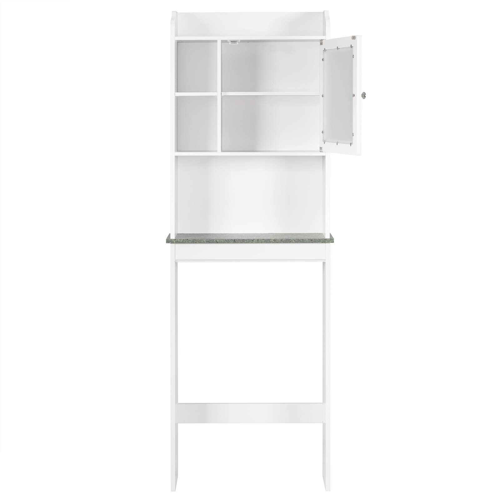 Waschmaschinenschrank Lona 64x182x27 Cm - Überbauschrank Für Bad & Waschküche