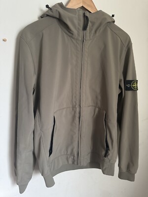 Stone Island Light Soft Shell-R Jacket XL Olive color UK