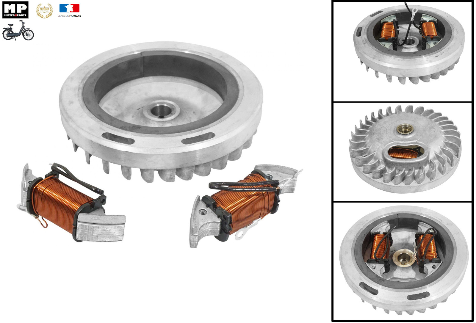 Stator d'allumage Piaggio Ciao 50 mécanique avec condensateur 6V