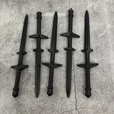 5pack Sword Lance Blocks Weapons Accessories Lot for Minifigures B6b471