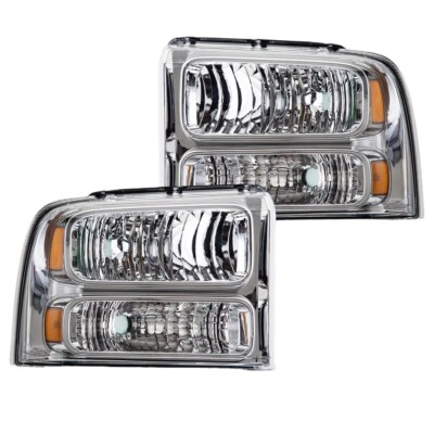 #ad #ad Fit For 2005 2007 Ford F250 F350 F450 F550 Super duty Headlights 05 07 Headlamp $68.72