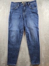KUT from the Kloth Womens Mid Rise Ankle Jeans Size 12 Fit 30x27 Blue Read