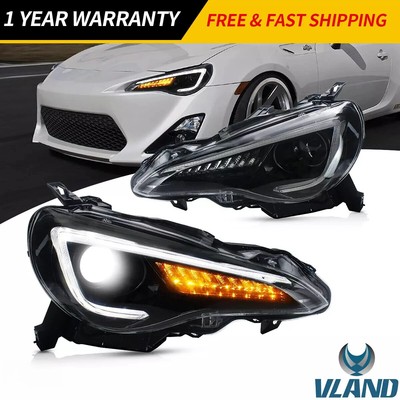 VLAND Paar Scheinwerfer für SUBARU BRZ 13-20&13-20 Scion FR-S&TOYOTA 86 17-20