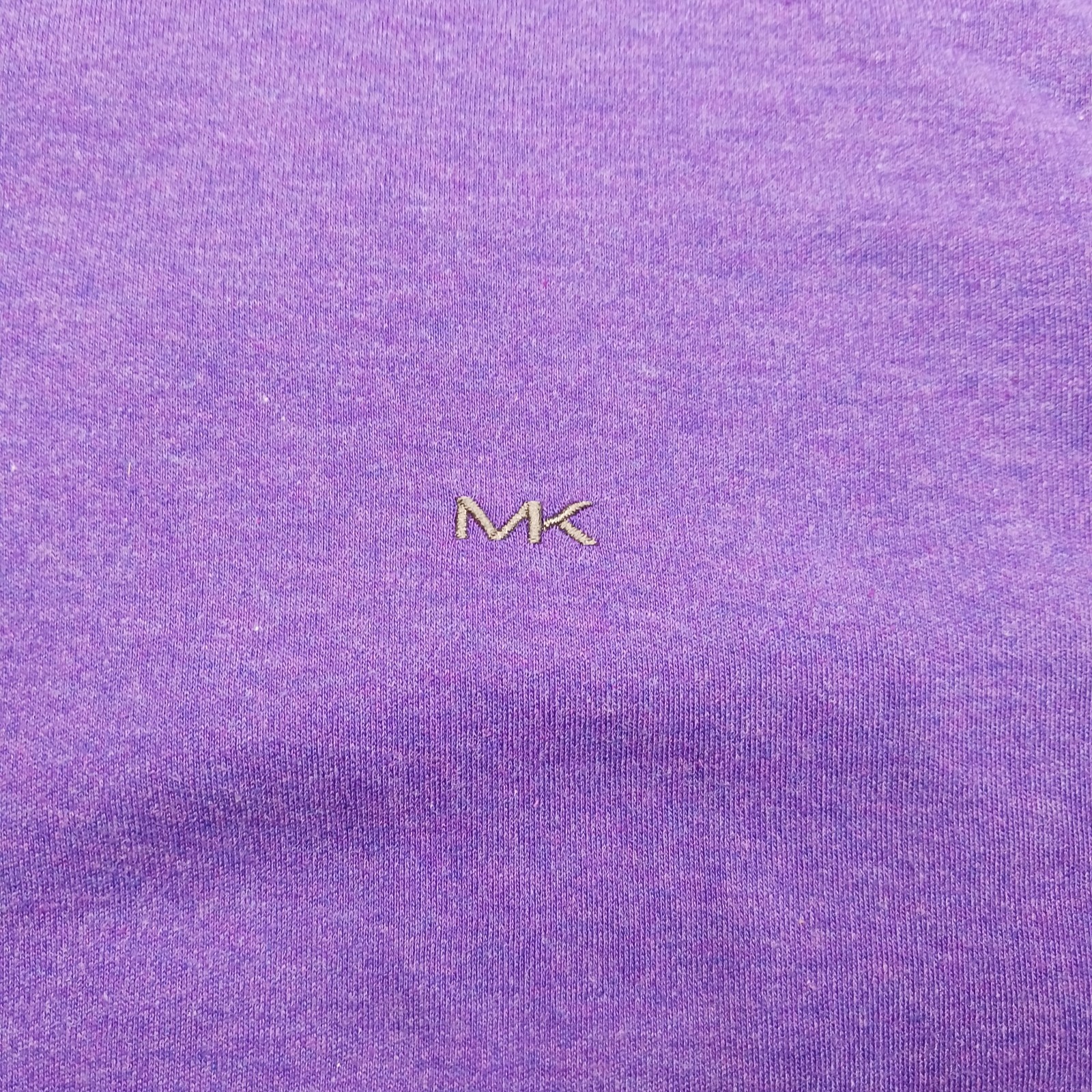 Michael Kors MK Shirt Greenwich Liquid Cotton Purple Polo Mens Size Large thumbnail 4